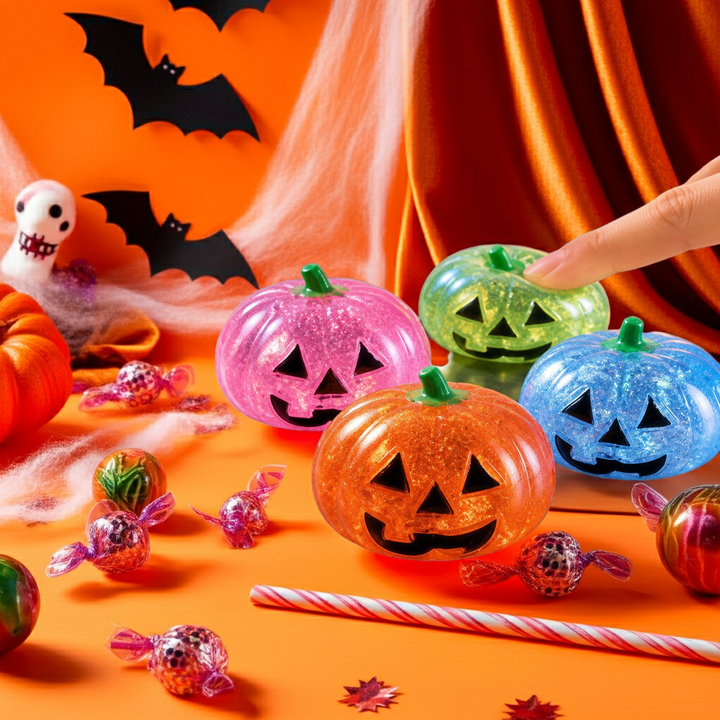 Halloween Gift Scary Dumpling Squeeze Toy With Bounceback